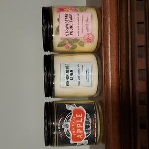 Single wick new candles 7oz each